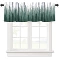 thumbnail image 1 of Forest Valance Curtains Nature Green Misty Forest Tree Art Printed Rod Pocket Curtain Valance for Kitchen Bedroom Living Room Decor 1 Panel W54xL18 Inch, 1 of 6