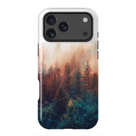 Forest View Nature Scenic Green Trees Landscape Case with iPhone 17 16 15 14 13 12 11 Pro Max