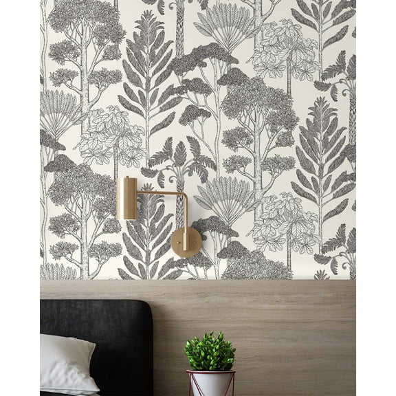 Forest Vintage Peel And Stick Wallpaper For Bathroom Waterproof 393inl17.3inw Boho Contact Paper Cabinets/drawers Tree Self Adhesive Removable Bedroom Retro Farmhouse Vinyl