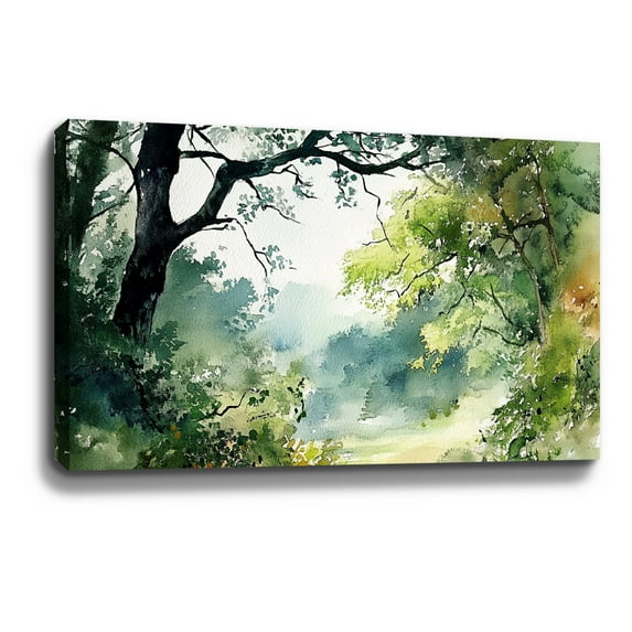Forest Wall Art Forest Path Rustic Landscape Nature Canvas Art Wall Decor For Bedroom Livingroom Office