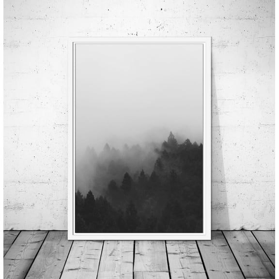 Forest Wall Poster, Forest Art, Nature Poster, Black And White Forest, Woodlands Art, Nature Wall Art, Forest Photo, Woodlands Poster, Unframed Poster Size 24x36