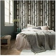 thumbnail image 1 of Forest Wallpaper Peel and Stick Wood Birch Tree Removable Grey/Brown/Green Vinyl Contact Paper Self Adhesive Mural 17.7in x 9.8ft, 1 of 7