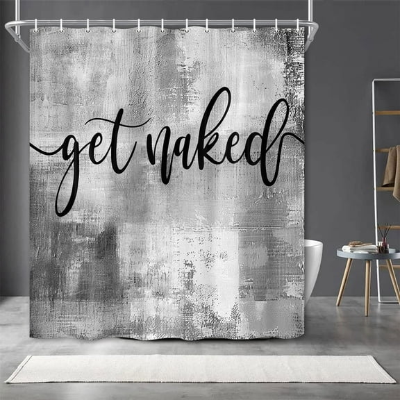 Forest Waterfall Scenic Shower Curtain - Spring Green Rainforest Tropical Jungle, Summer Nature Theme, Polyester Fabric, Includes Hooks, 36W x 70H Inch, Ideal for Refreshing and Inviting Bathrooms