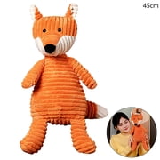 Forest Wild Animal Cosplay Stuffed Animal Striped Plush Orange Fox Doll Plush Toy Huggable Sleeping Companion For Girl Gift