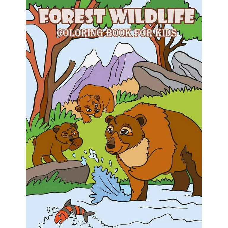 Childrens Coloring Books: picture books for seniors baby (Wild Life #2)  (Paperback)