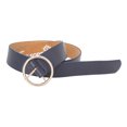 thumbnail image 1 of Forest Womens Circle Buckle Leather Belt, 1 of 2