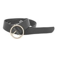 thumbnail image 1 of Forest Womens Circle Buckle Leather Belt, 1 of 2