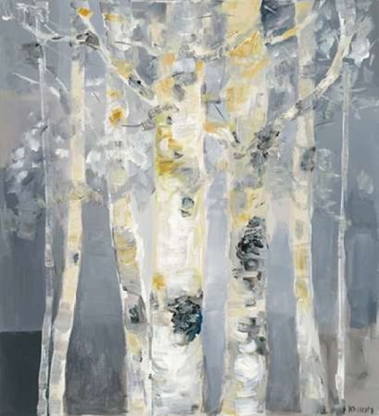 Forest at Dusk Canvas Art - Dusty Knight (24 x 24)