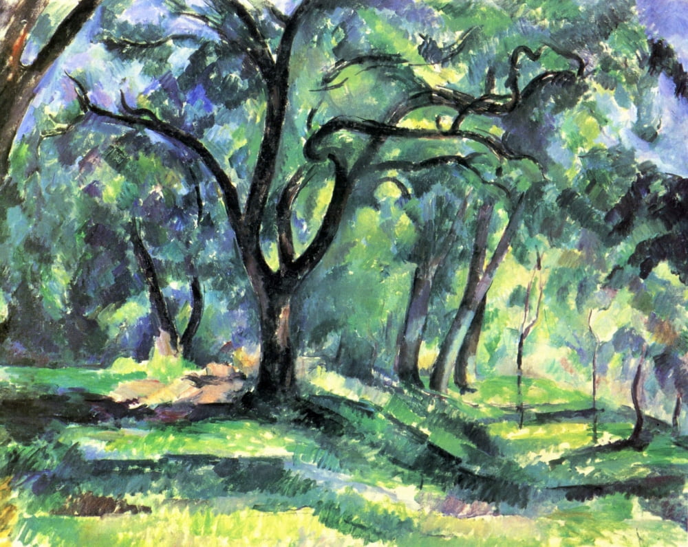 Forest c1890 Canvas Art - Paul Czanne (18 x 24)