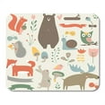 thumbnail image 1 of Forest in Cute Bear Rabbit Elk Fox Hedgehog Mousepad Mouse Pad Mouse Mat 9x10 inch, 1 of 3