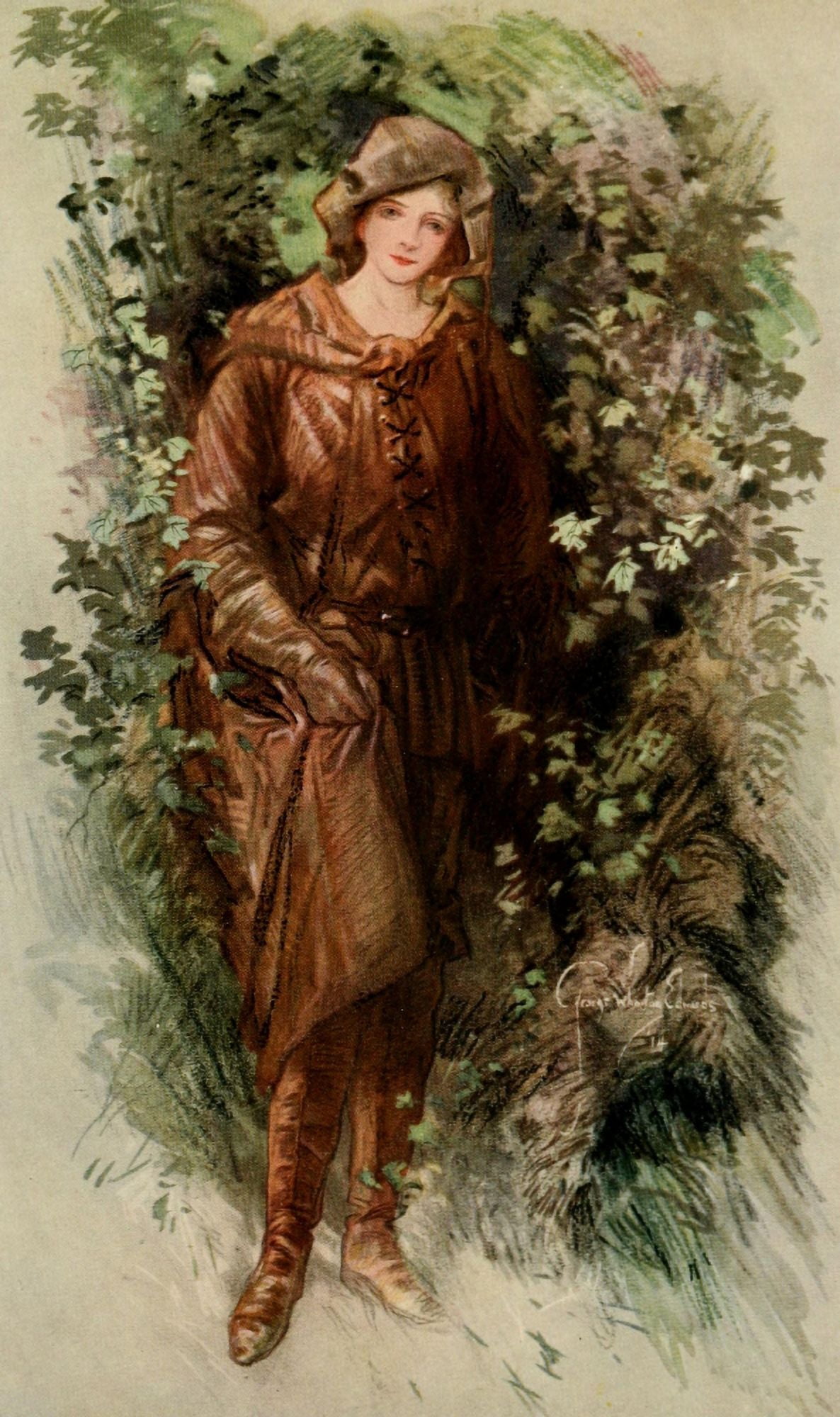 Forest of Arden 1914 Rosalind Canvas Art - G Wharton Edwards (18 x 24)