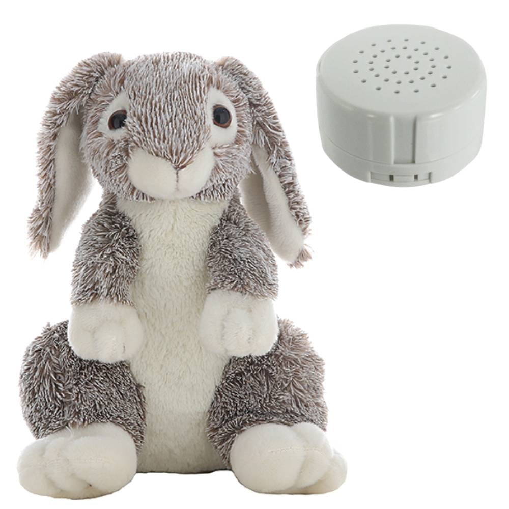 Forest the Happy Bunny 16-inch Plush Toy with Built-in Recorder