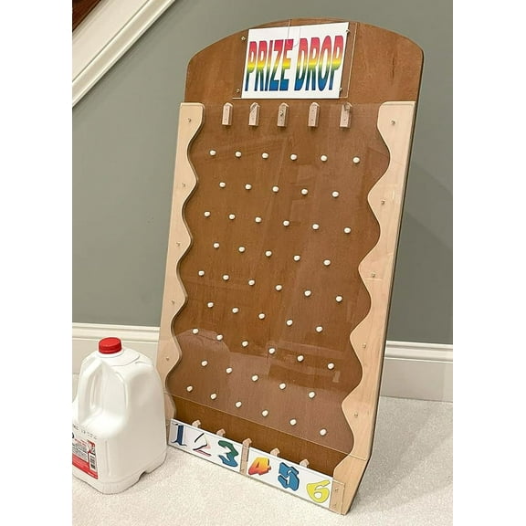 Forest-to-Table Elegant Portable Prize Drop Game, Wood, 31.5 x 18 x 0.75"