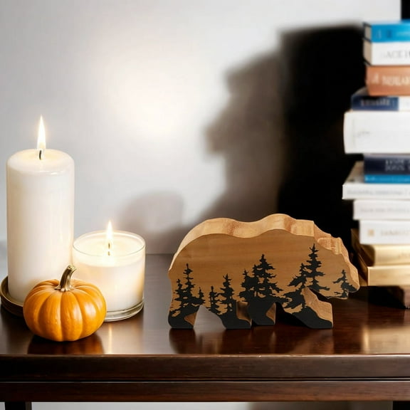 ForestBear Wall Sign, Adventure Wood Theme, Rustic Nursery Decor, Man Cave Home Bedroom Cabin Office House Art