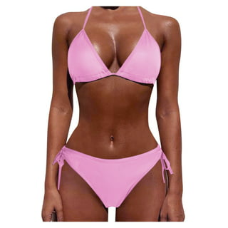 RELLECIGA Women's Neon Striped Push Up Bikini Top Twist Front Underwire  Bathing Suit Size Large 