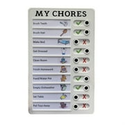 ForestYashe Memo Board Daily to Do List Notepad for Home Check Desk Camping(My Chores) White PVC