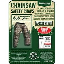 Forester Chainsaw Apron Chaps with Pocket, Real Tree (Regular)