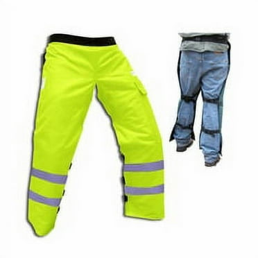 Forester Chainsaw Chaps, Safety Green, Lightweight, Water Resistant, Multiple Sizes