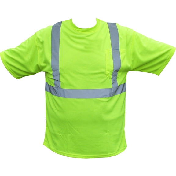 Forester Class 2 Safety Green T-Shirt With Reflective Tape. Part Number 009051-L. Size Large.