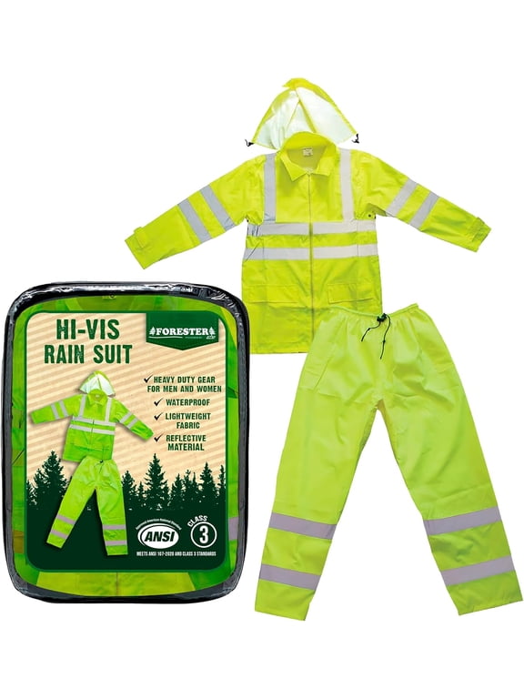 Class 3 Hi Vis Green Rain Suit (6X Large)