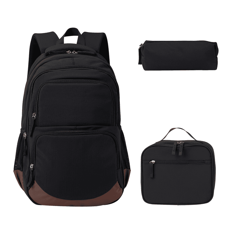 3-Piece Backpack Set with Insulated Lunch Bag and Pencil Case, Large Capacity Complete 3-Piece Backpack School Set, Large Capacity  main image 2