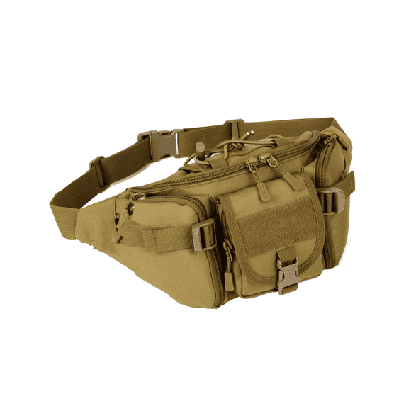 Men's Fanny Packs ,Waist Pack with Adjustable Strap Unisex Mini Belt Bag Brown