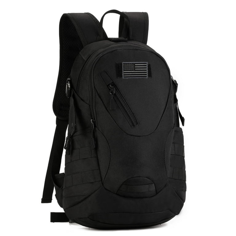 Forestfish Mens Backpacks for Travel,Laptop Backpacks 20L Nylon Waterproof  Lightweight Travel Backpack Carry on for Mens and Women Black 