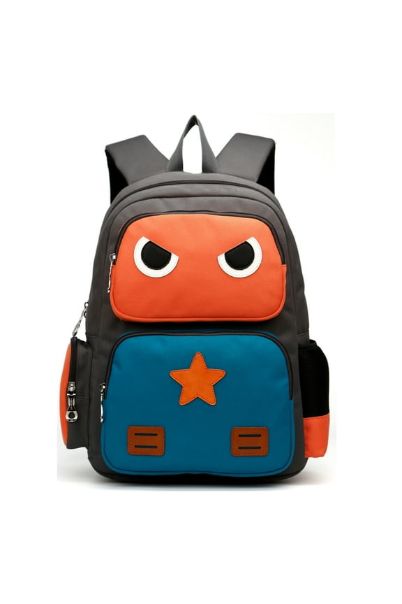Mini Backpacks ,Cute Backpacks Book Bags (Robot) Orange