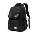 thumbnail image 1 of Forestfish School Backpack for Teen Men and Women, Casual Daypack Water-Resistant Lightweight Middle School Bag with Large Capacity(Black), 1 of 7