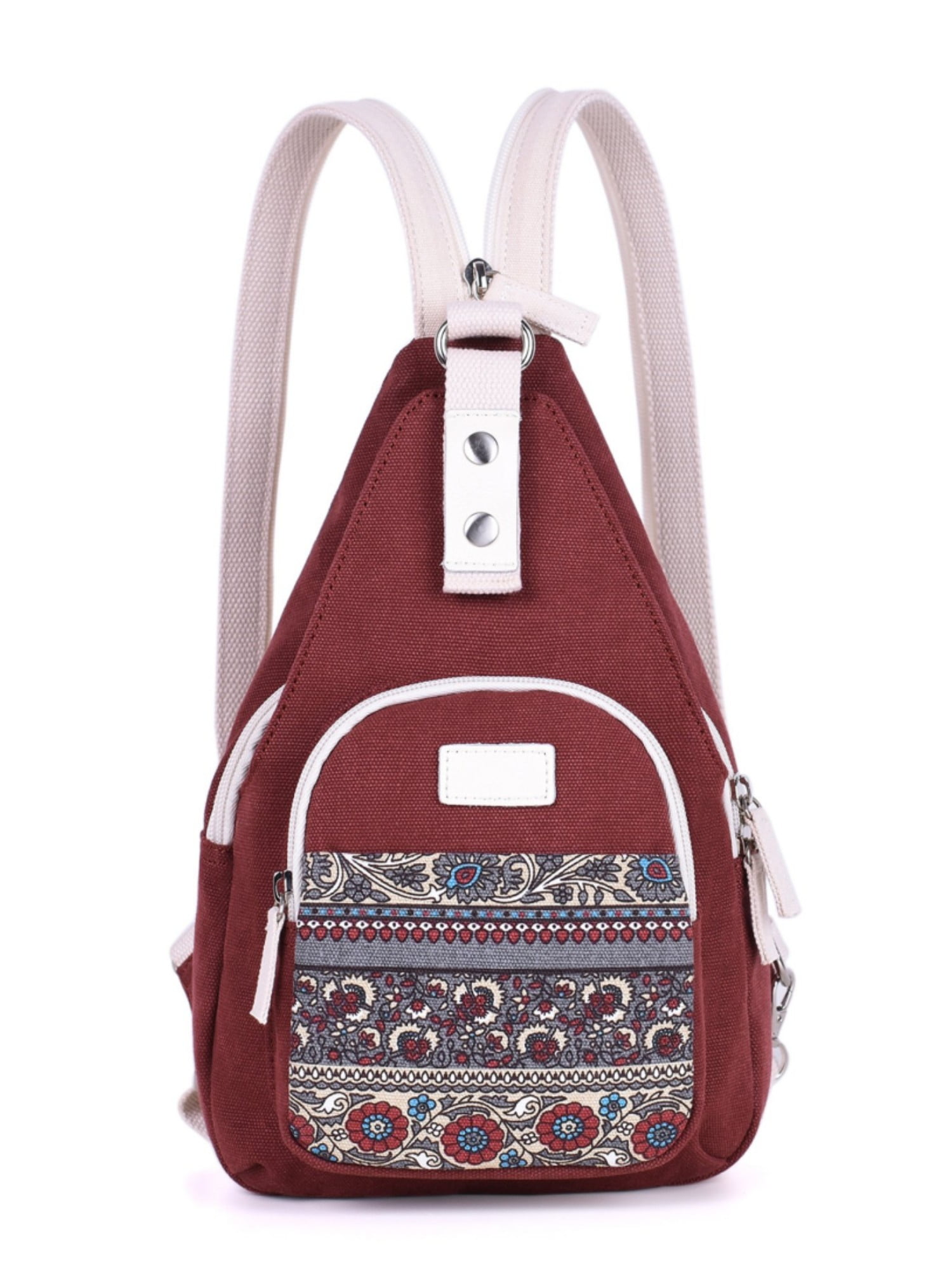 Mini backpack purse, khaki single strap backpack - E-CanvasBags