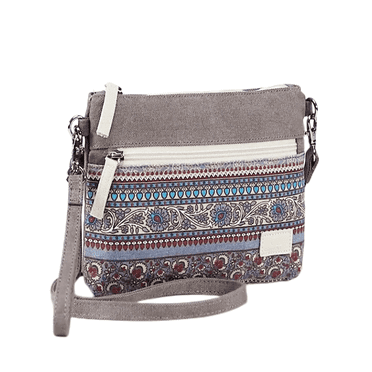 Forestfish Small Canvas Cell Phone Purse Wallet Casual Crossbody Bag for Women Mini Shoulder Bag