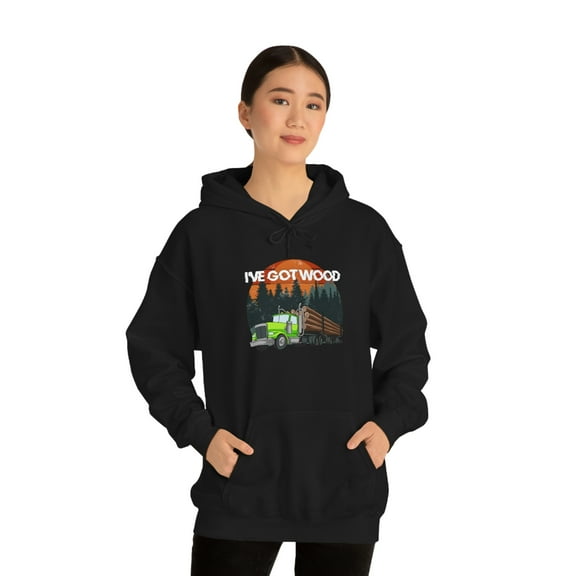 Forestry Logging Lumberjack Truck Driver Hoodie