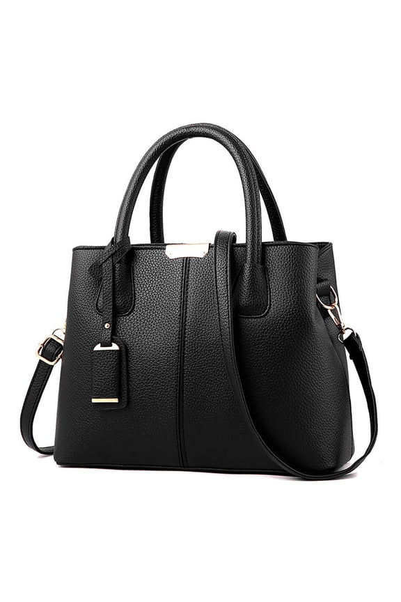 Handbags for Women,Purses and Handbag Ladies PU Leather Top Handle Satchel Shoulder Tote Crossbody  Bag Black Bags