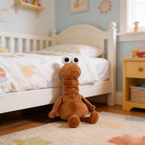 Forestwhale 11" Plush Toy – Funny Worm Toy Soft & Durable Cute Gift for Your Friends & Kids – Unique Decor for Home Office or Parties