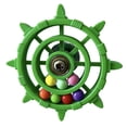 thumbnail image 1 of Forestwhale 3.8" Rotating Bead Parrot Ship Wheel Toy Interactive Chewing Toy for Medium Large Parrots Durable Metal & Bird Cage Enrichment, 1 of 4
