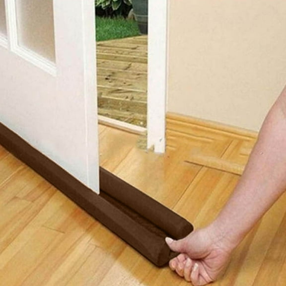 Forestwhale 34" Door Draft Stopper Door Sweep Weather Stripping Noise Blocker Window Breeze Blocker Adjustable Draft Door Closers