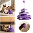 thumbnail image 1 of Forestwhale 9.7" Interactive Cat Toy with Spring Teaser 3-Tier Track Tower for Kittens & Adult Cats, 1 of 5