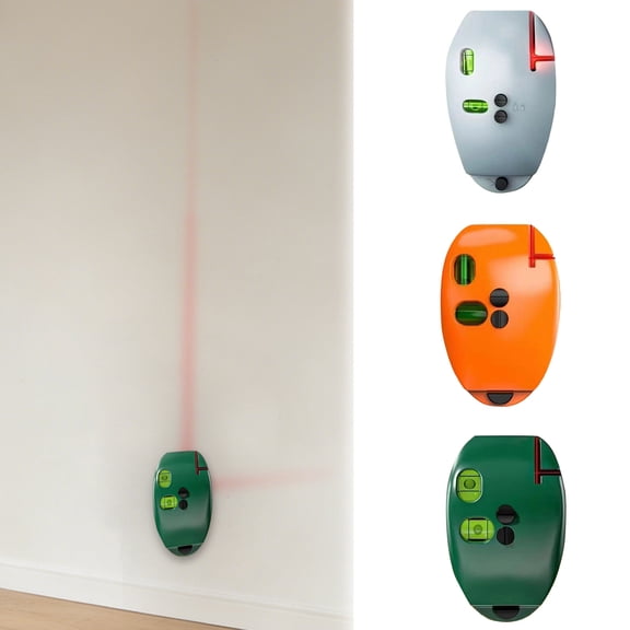 Forestwhale 90 Degree Electronic Red with Light Scale Self Leveling Lines in Red & Green - Portable & Easy to Use for Construction Home DIY & Outdoor Green