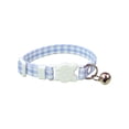 thumbnail image 1 of Forestwhale Adjustable Plaid Cat Collar Breakaway Checkered Neckband with Bell Cute Gingham Design for Small Pets & Puppies Blue, 1 of 7