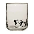 thumbnail image 1 of Forestwhale Black Bow Icon Juice Glass Coquette Bow Cup 14oz Double Old Fashioned Icon Handblown Glasses for Valentine's Day Party Bridal Shower Gifts, 1 of 8