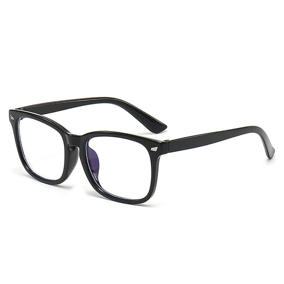 Forestwhale Blue Light Glasses Men Women Transparent Blue Light Blocking Computer Glasses Anti Eyestrain Lightweight Black Frame