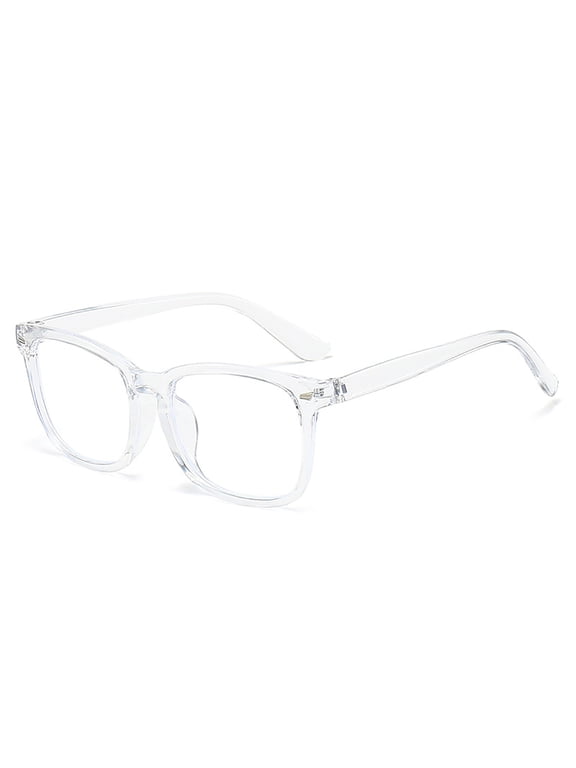 Blue Light Glasses Men Women Blue Light Computer Glasses Anti Eyestrain Lightweight Frame,Clear - 14X14CM