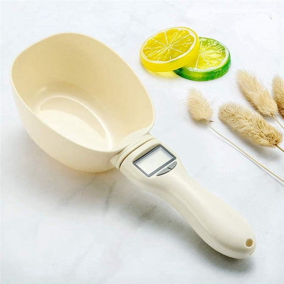 Forestwhale Electronic Measuring Spoon with LCD Screen 800g/0.1g High Precision Measuring Scoop Scale with Detachable Measuring Spoons for Food Coffee Spices Dog Cat Food