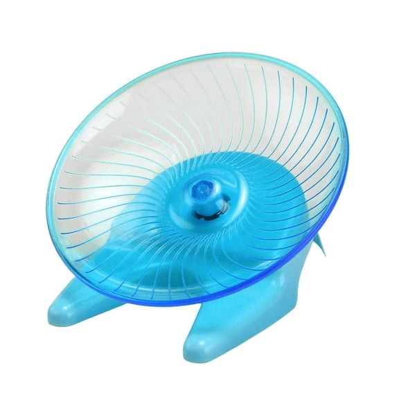Forestwhale Hamster Flying Saucer Silent Running Exercise Wheel for Hamsters Gerbils Mice Hedgehog & Other Small Pets Non- Transparent Disc Wheel Hamster Wheel Sky Blue