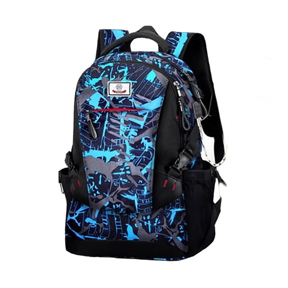 Forestwhale Large Capacity Sports Backpack 18" Multi-Compartment Travel Gym Bag Water-Resistant Laptop Backpack with Wide Opening Design