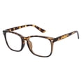 thumbnail image 1 of Forestwhale Oversized Square Transparent Lens Glasses for Women Men Lightweight for All Gender Use Gold, 1 of 1