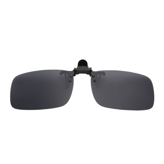 Forestwhale Polarized Flip Up Clip On Sunglasses Rimless UV400 Protection Clip On Shades Lightweight Metal Clip Over Sunglasses for Myopia Glasses Driving & Outdoor Activities