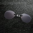 thumbnail image 1 of Forestwhale Retro Round Clip On Nose Sunglasses Rimless Clip-On Sun Glasses for Men Women Lightweight Stainless Steel Frame TAC Lens UV Protection Shades for Driving & Daily Outfits, 1 of 3