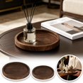 thumbnail image 1 of Forestwhale Round Wooden Candle Tray 7.9" Farmhouse Pillar Holder Distressed Solid Centerpiece for Coffee Table & Kitchen, 1 of 7