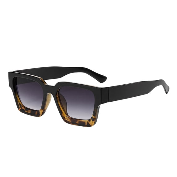 Forestwhale Thick Square Sunglasses for Men Women Retro Rectangle UV Protection Sun Glasses Trendy Fashion Shades for Driving Travel & Daily Outfits